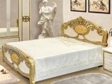 Кровать Диа Ольга беж/золото 1400х2000